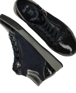 Ara OM-ST-High-Soft Sneakers Blauw Dames