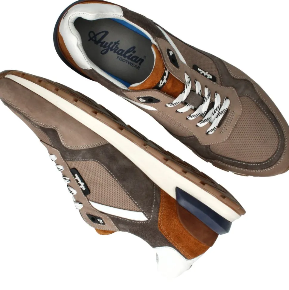 Australian Novecento Sneakers Taupe Heren