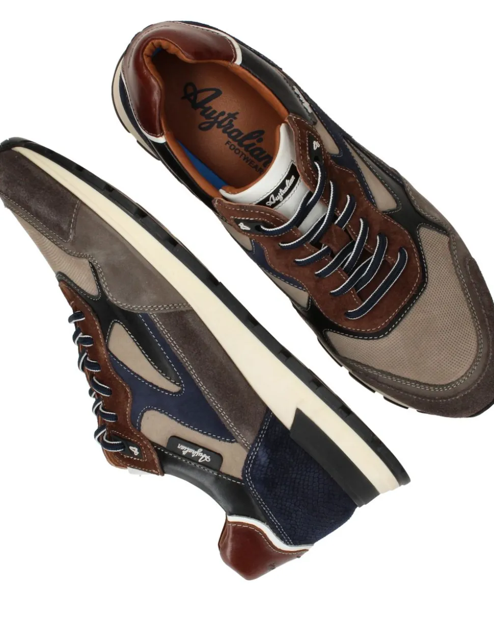 Australian Tiago Sneakers Bruin Heren