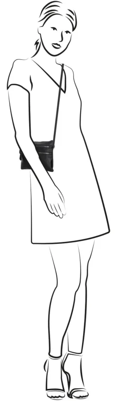 Beagles Schoudertas Zwart Dames