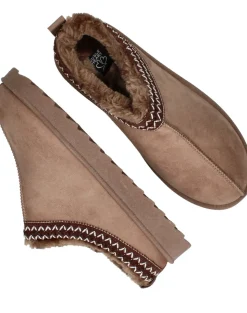 Belizia Pantoffels Taupe Dames