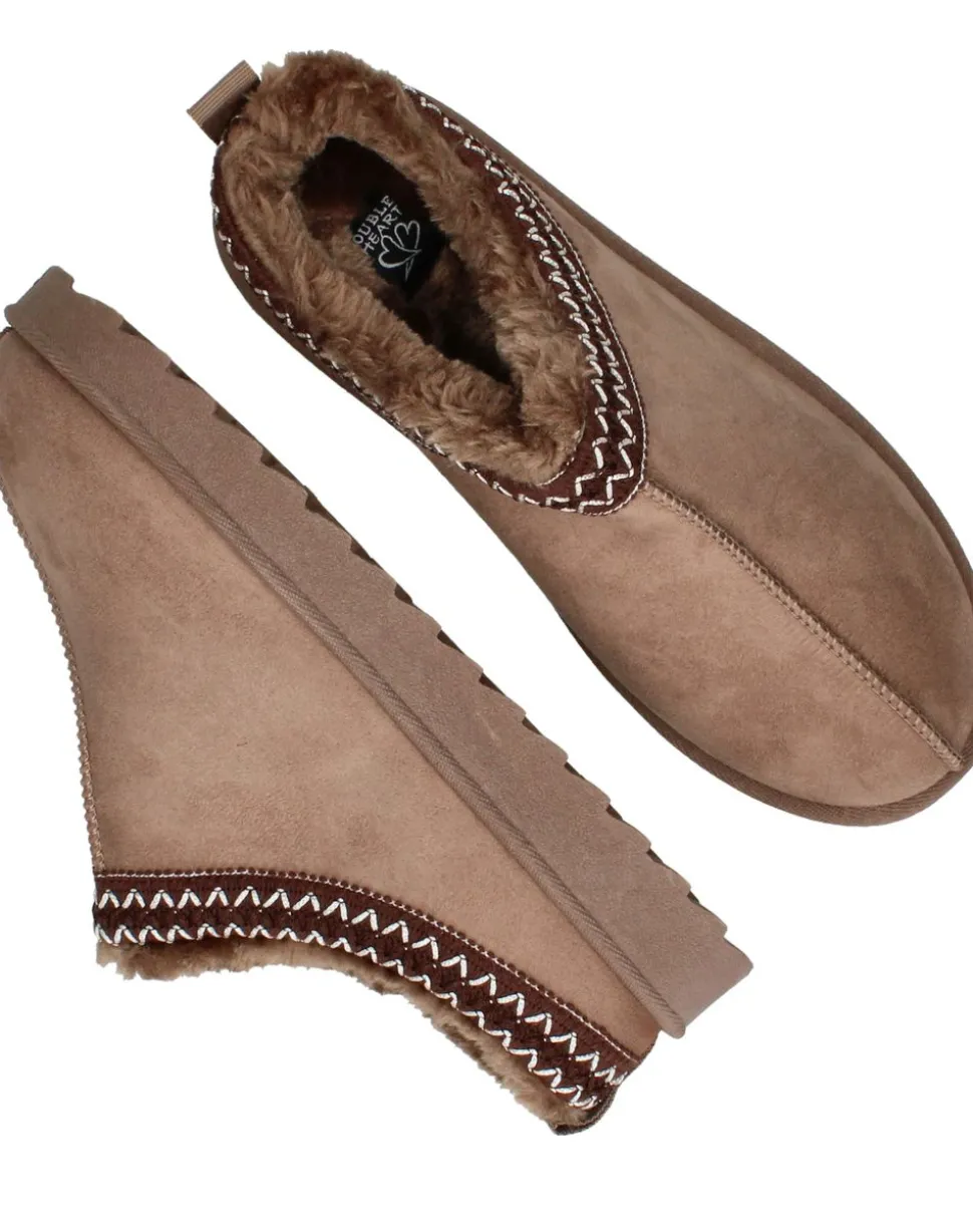 Belizia Pantoffels Taupe Dames