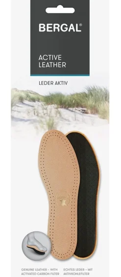 Bergal Active Leather Zooltjes Bruin Dames Heren