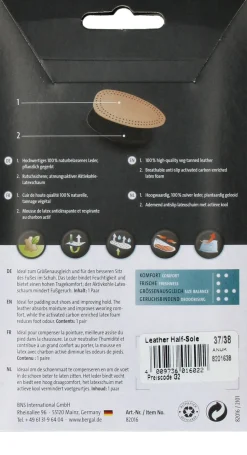 Bergal Leather Half-Sole Zooltjes Dames Heren