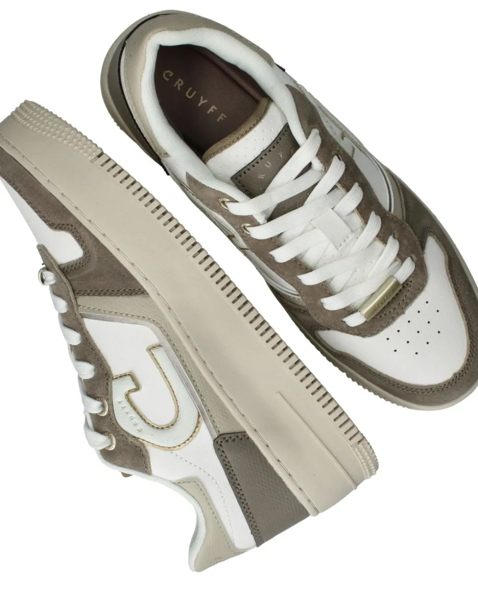 Cruyff Campo Low Tall Sneakers Beige Dames