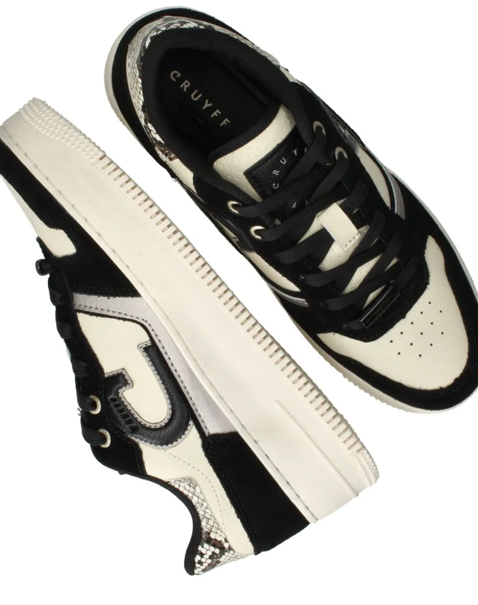 Cruyff Campo Low Tall Sneakers Zwart Dames