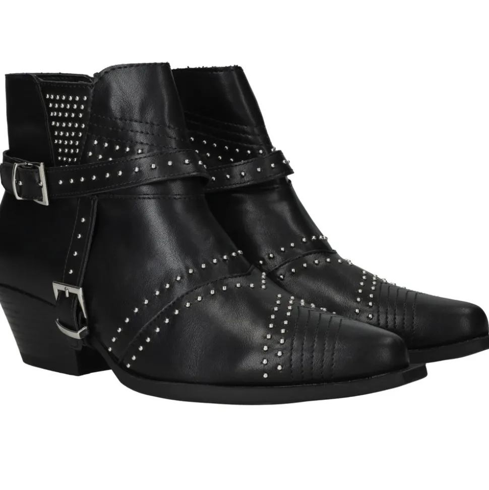 DSTRCT Enkellaarsjes Zwart Dames