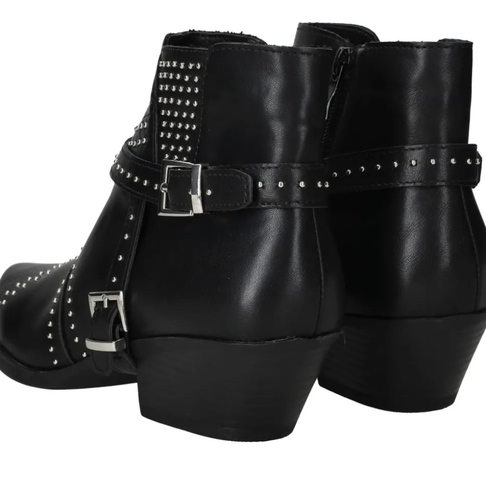 DSTRCT Enkellaarsjes Zwart Dames