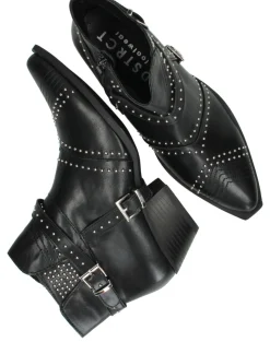 DSTRCT Enkellaarsjes Zwart Dames