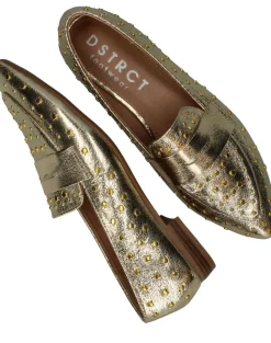 DSTRCT Loafers Goud Dames