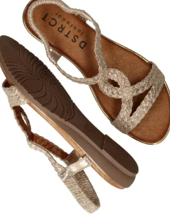 DSTRCT Sandalen Goud Dames