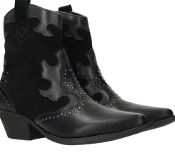 DSTRCT Westernlaarzen Zwart Dames