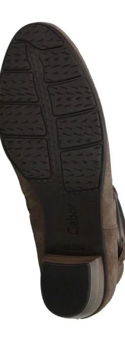 Gabor Enkellaarsjes Taupe Dames