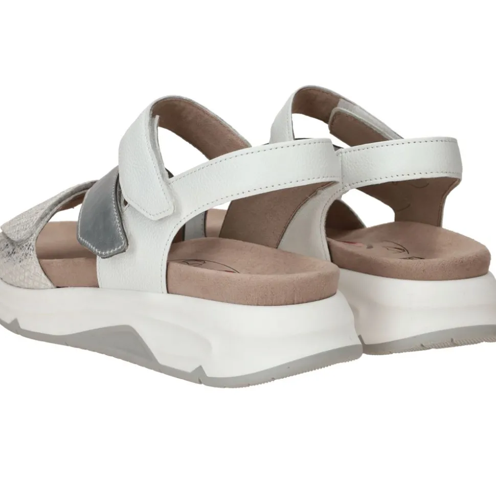 Gabor Rollingsoft Sandalen Wit Dames