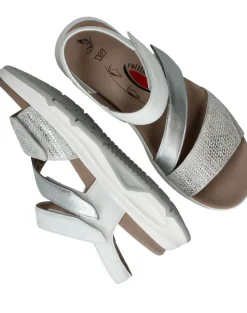 Gabor Rollingsoft Sandalen Wit Dames