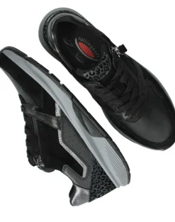 Gabor Rollingsoft Sneakers Zwart Dames