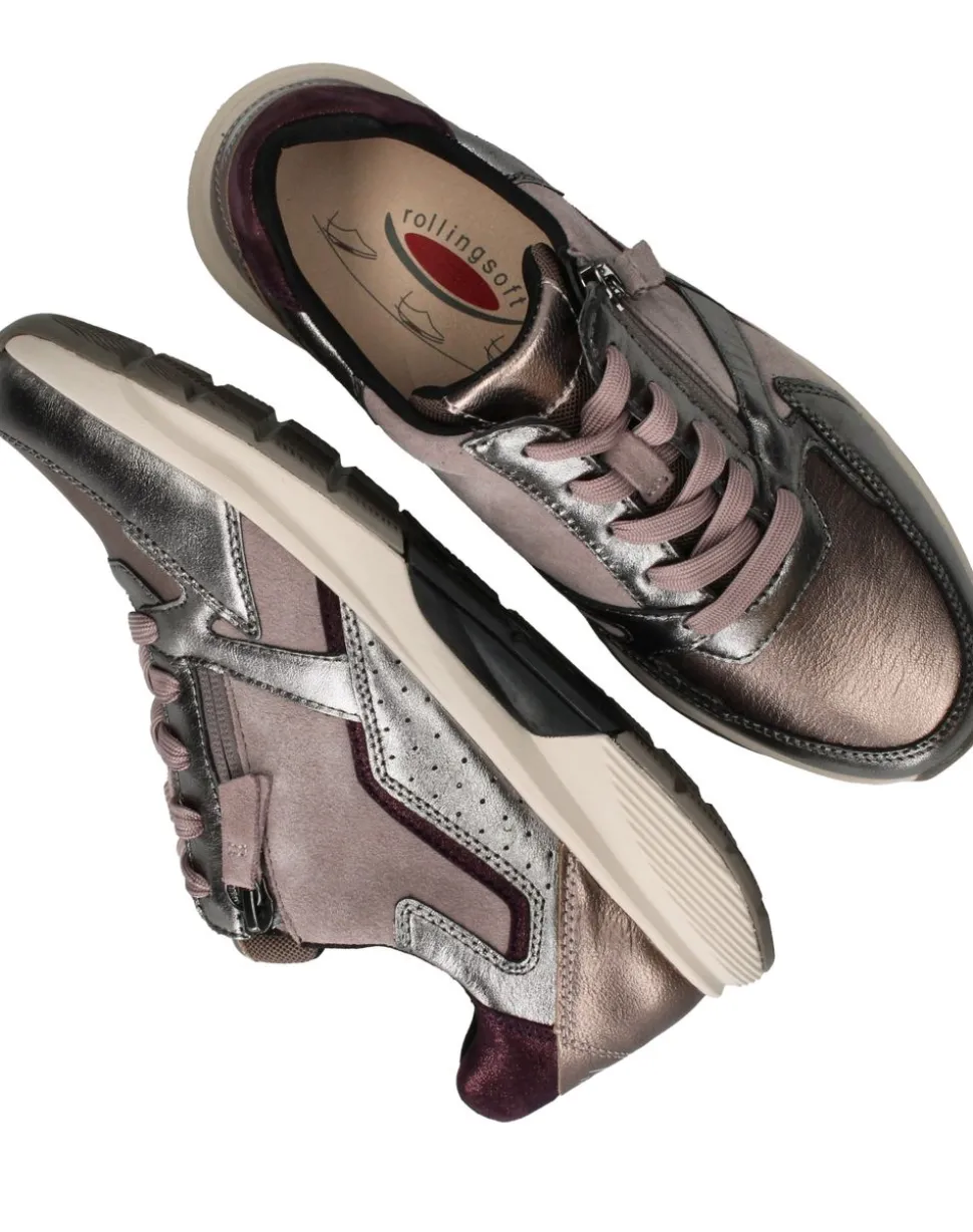 Gabor Rollingsoft Sneakers Roze Dames