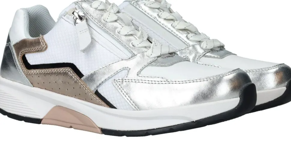 Gabor Rollingsoft Sneakers Zilver Dames