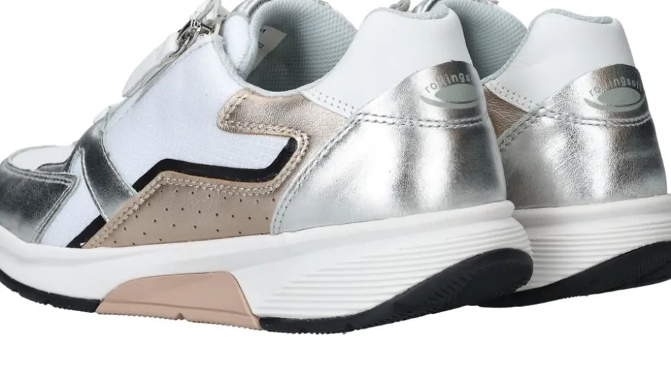 Gabor Rollingsoft Sneakers Zilver Dames