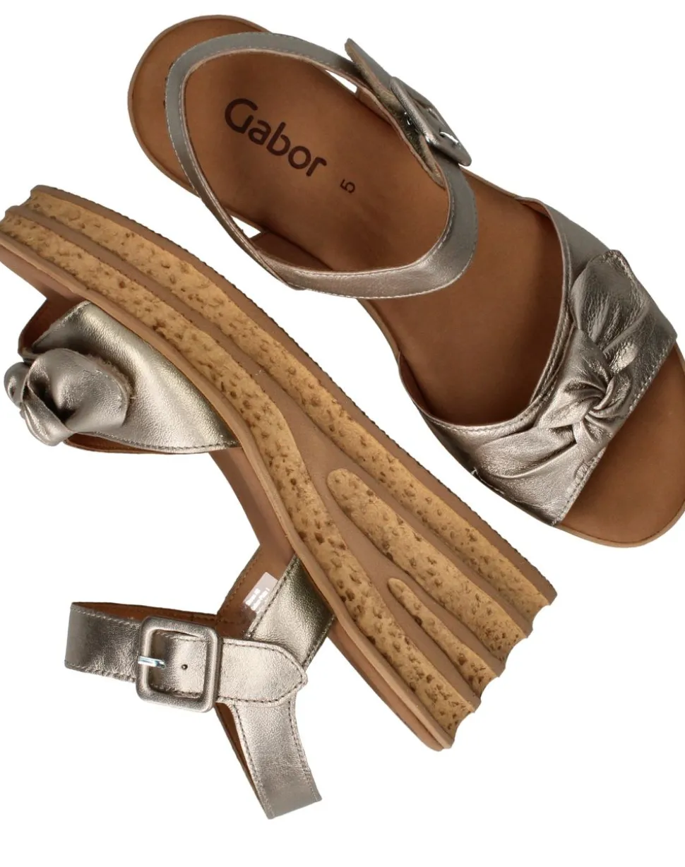 Gabor Sandalen Goud Dames