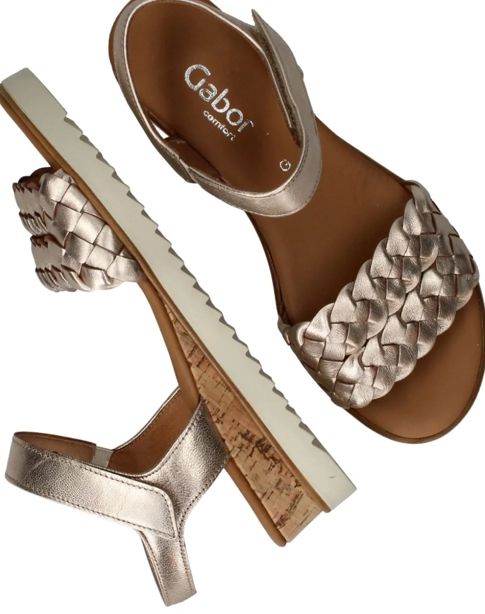 Gabor Sandalen Goud Dames
