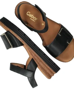 Gabor Sandalen Zwart Dames