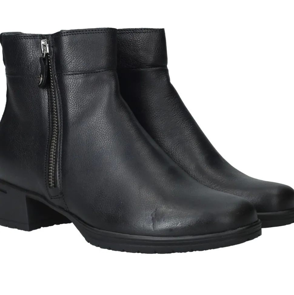 Hartjes Enkellaarsjes Zwart Dames