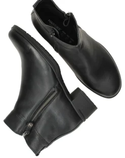 Hartjes Enkellaarsjes Zwart Dames