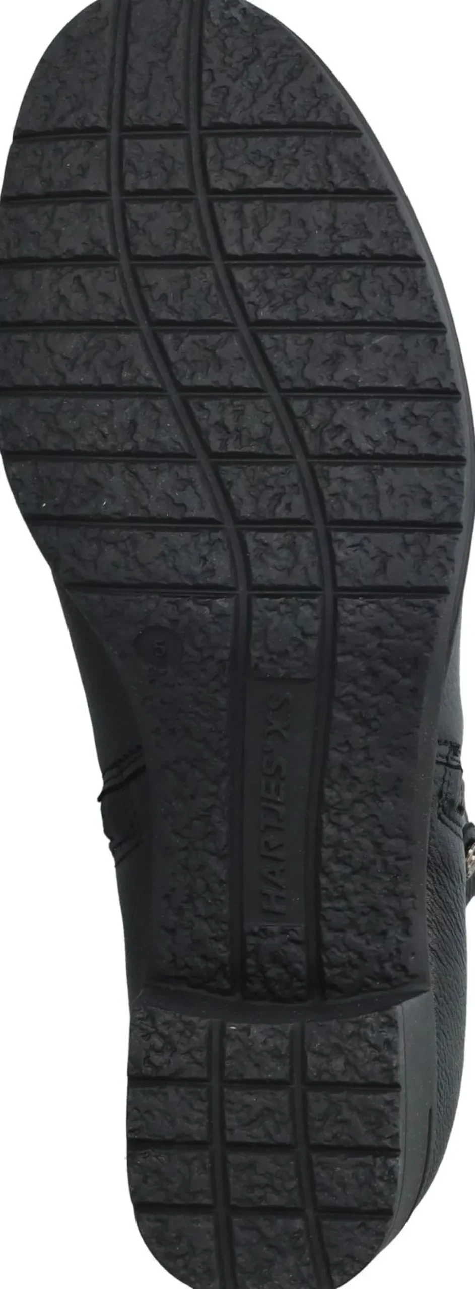 Hartjes Enkellaarsjes Zwart Dames