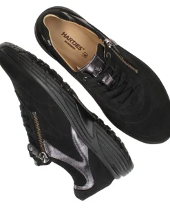 Hartjes Sneakers Zwart Dames