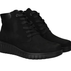 Hartjes Veterboots Zwart Dames