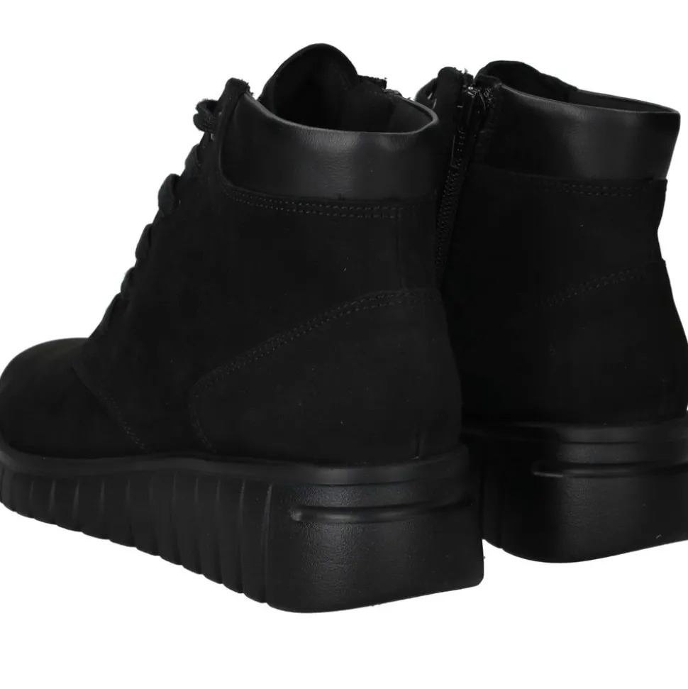 Hartjes Veterboots Zwart Dames