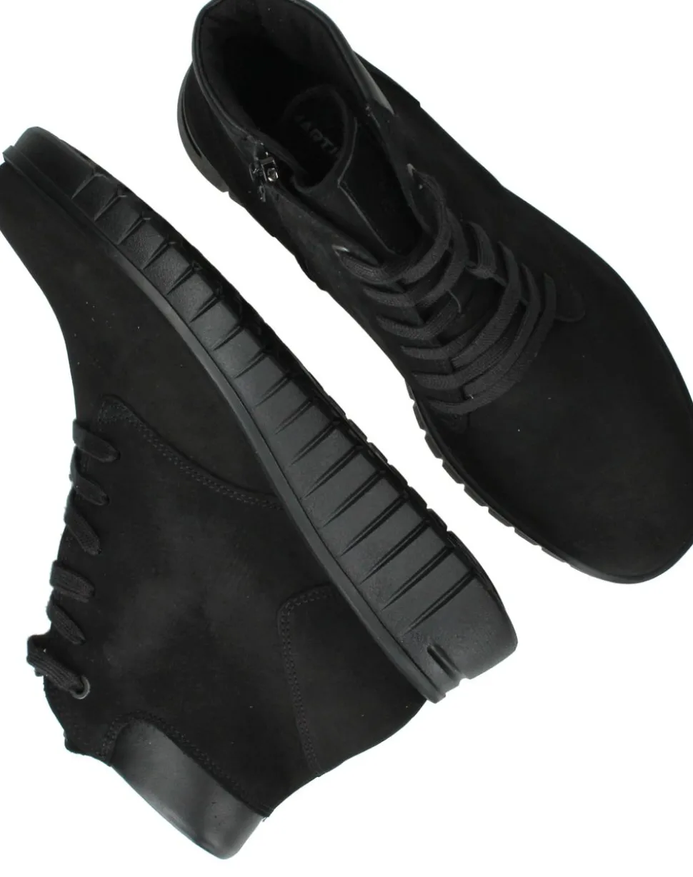 Hartjes Veterboots Zwart Dames