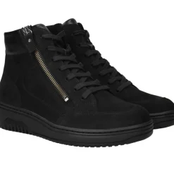 Hartjes Veterboots Zwart Dames