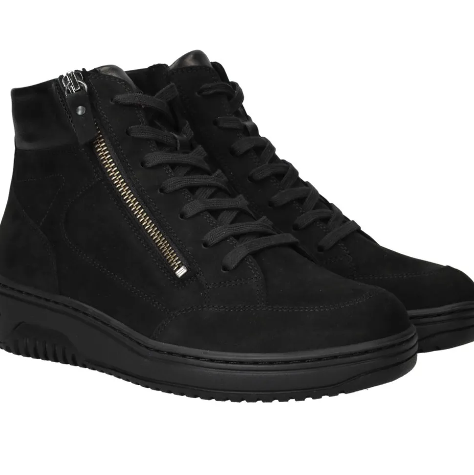 Hartjes Veterboots Zwart Dames