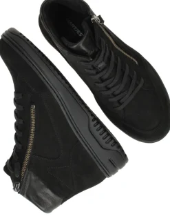 Hartjes Veterboots Zwart Dames