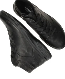 Hartjes Veterboots Zwart Dames
