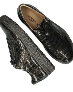 Hartjes Veterschoenen Zwart Dames