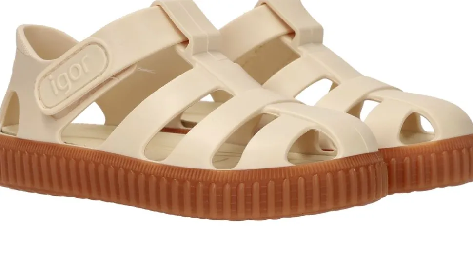 Igor Caramelo Sandalen Beige Meisjes Jongens