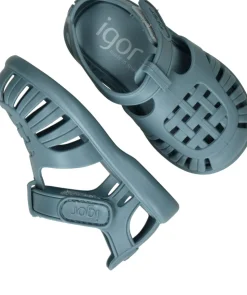 Igor Tobby Solid Sandalen Blauw Meisjes Jongens