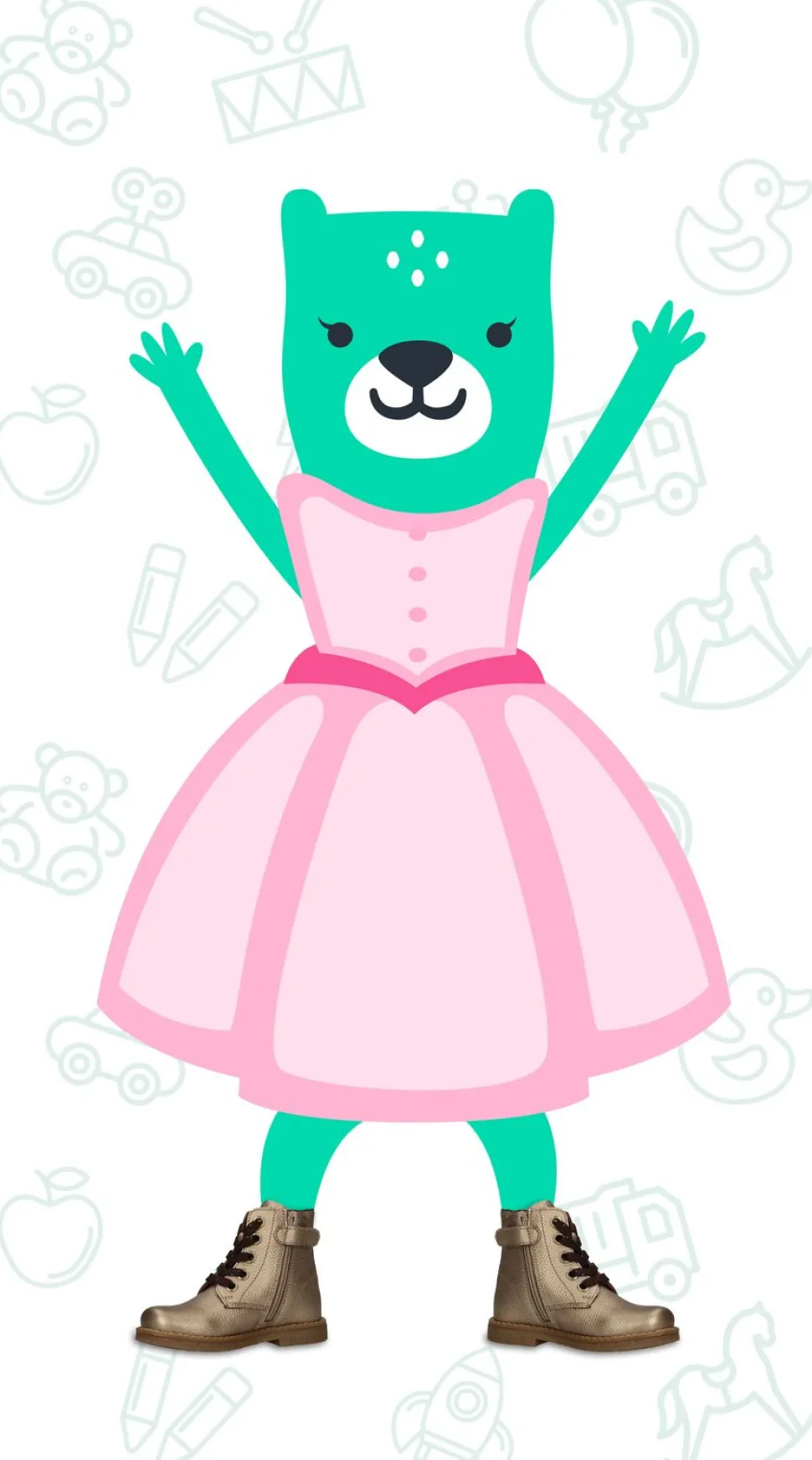 IK-KE Boots Goud Meisjes