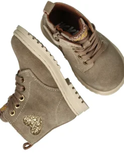 IK-KE Veterboots Beige Meisjes