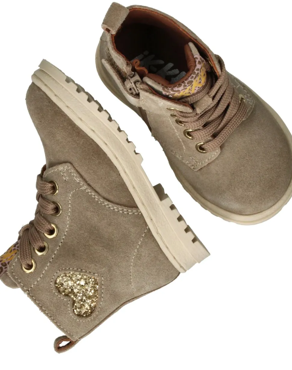 IK-KE Veterboots Beige Meisjes