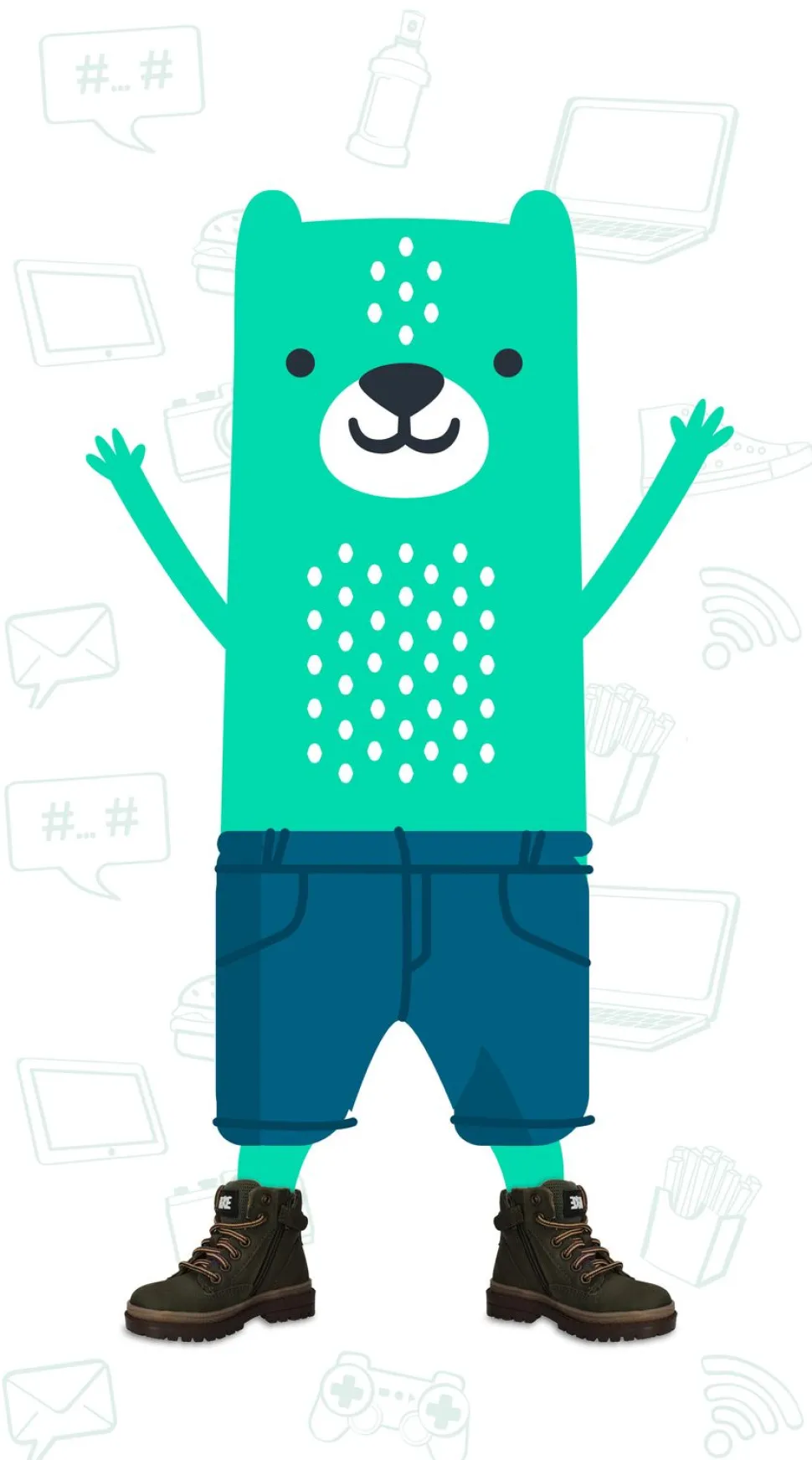 IK-KE Veterboots Groen Jongens