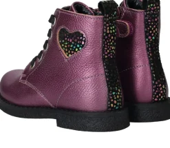 IK-KE Veterboots Paars Meisjes