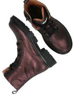 IK-KE Veterboots Paars Meisjes