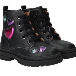 IK-KE Veterboots Zwart Meisjes