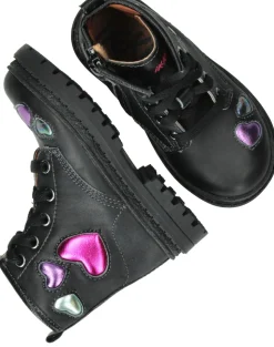 IK-KE Veterboots Zwart Meisjes