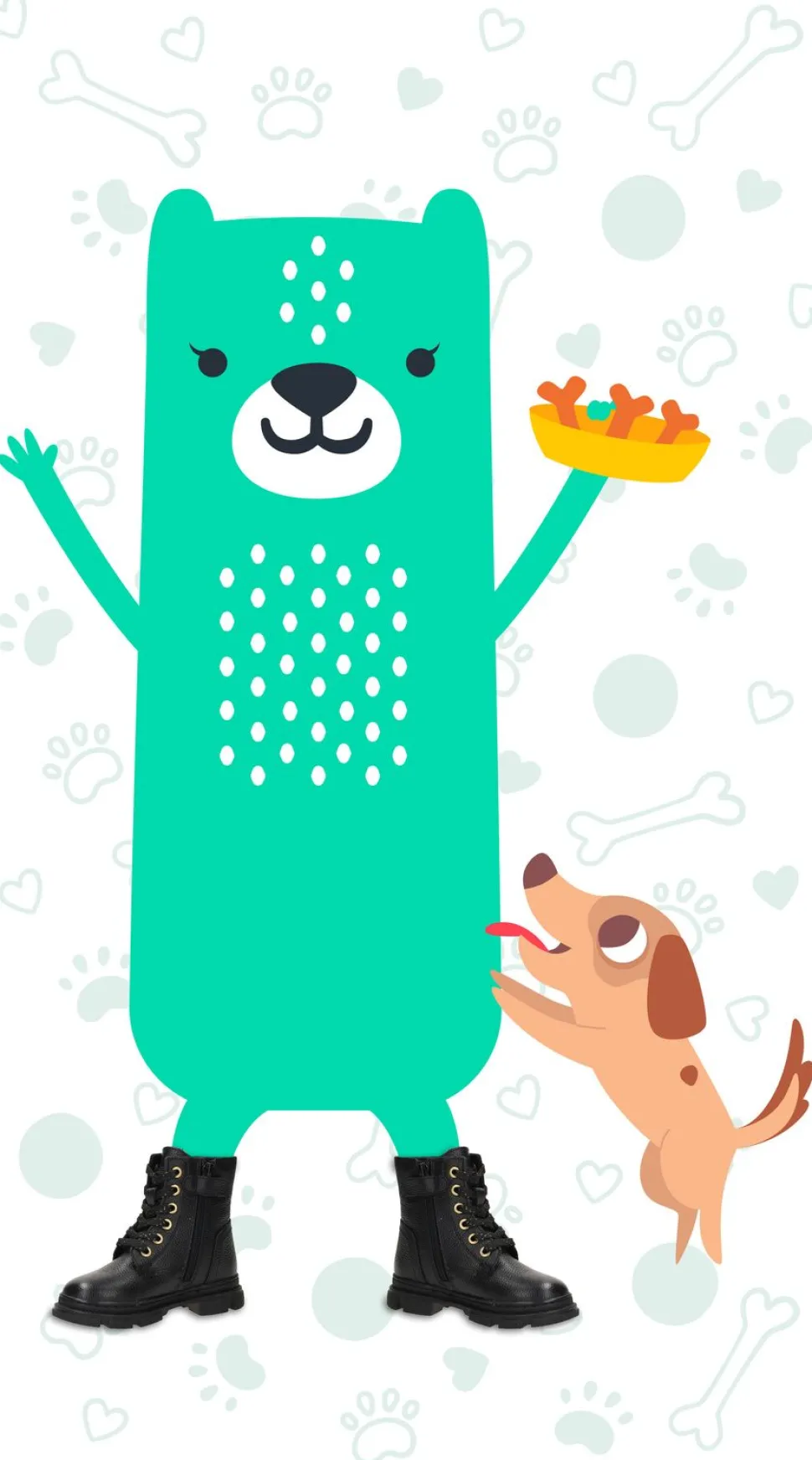 IK-KE Veterboots Zwart Meisjes