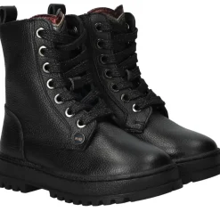 IK-KE Veterboots Zwart Meisjes